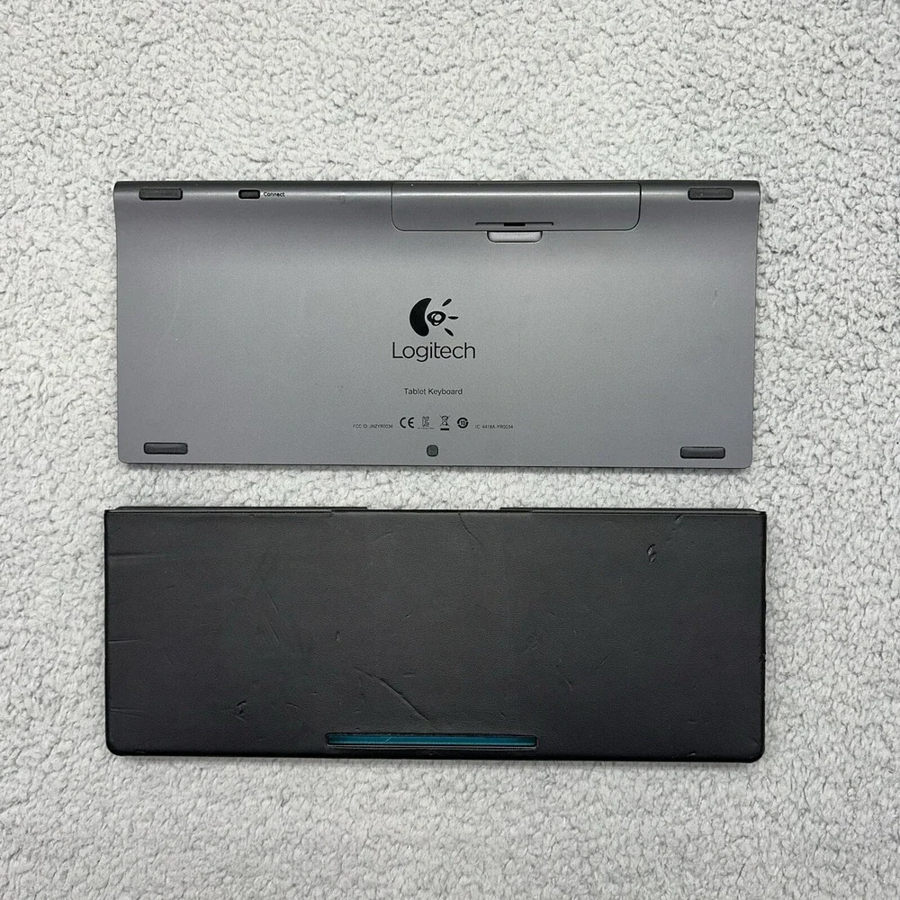 Logitech Logi Y-R0034 Bluetooth Keyboard 820-005162 w/ Slim Folio Case For iPad